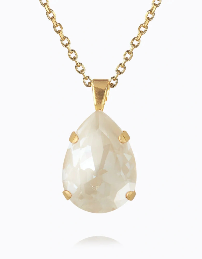 Classic drop necklace gold linen ignite