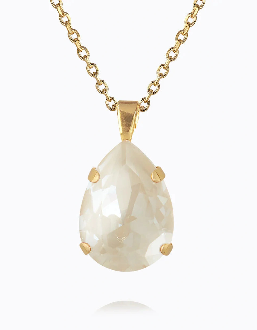 Classic drop necklace gold linen ignite, 2 of 1