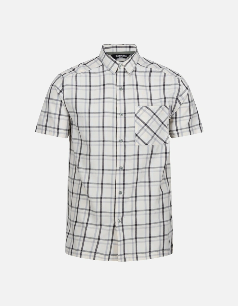 Mens Mindano VIII Checked Short-Sleeved Shirt