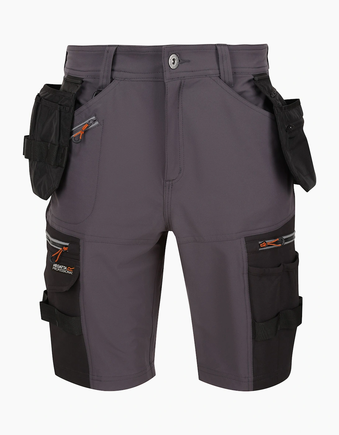 Regatta Men's Grey Professional Detachable Holster Pocket Shorts - Size: 34R