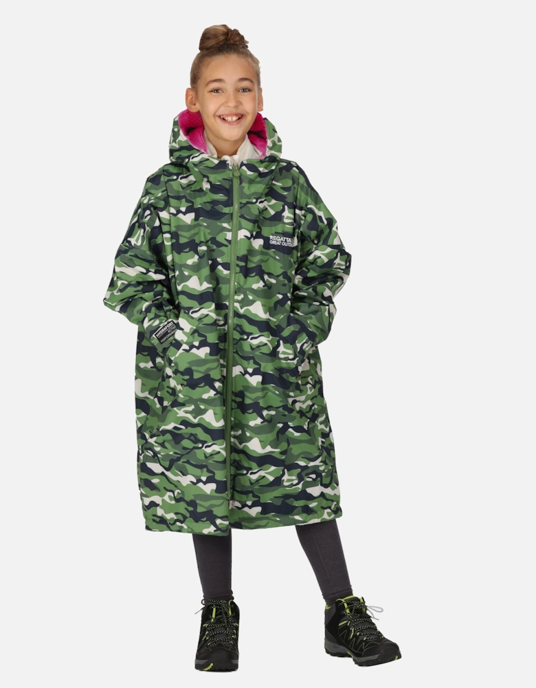 Childrens/Kids Camouflage Waterproof Changing Robe
