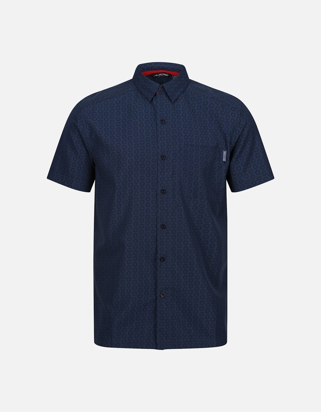 Mens Mindano VIII Patterned Short-Sleeved Shirt, 6 of 5