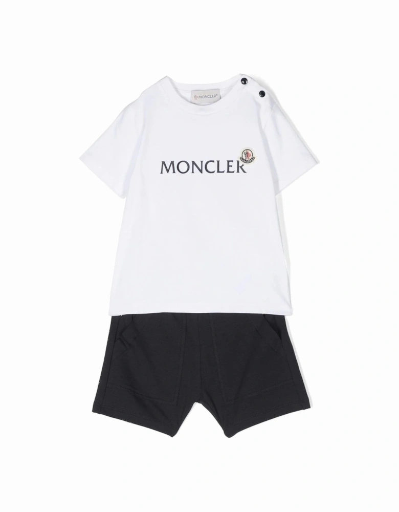 Baby Shorts & T-shirt Set White