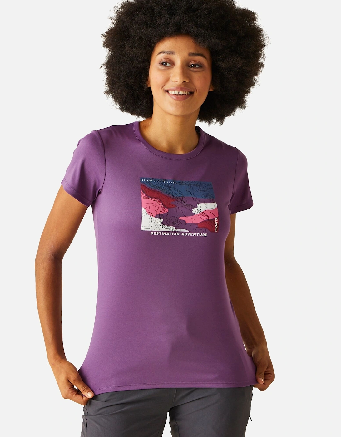 Womens/Ladies Fingal VIII Terrain Print T-Shirt