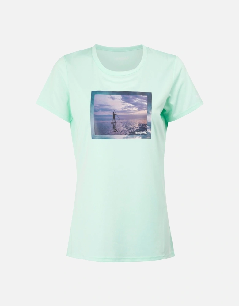 Womens/Ladies Fingal VIII Surf Print T-Shirt