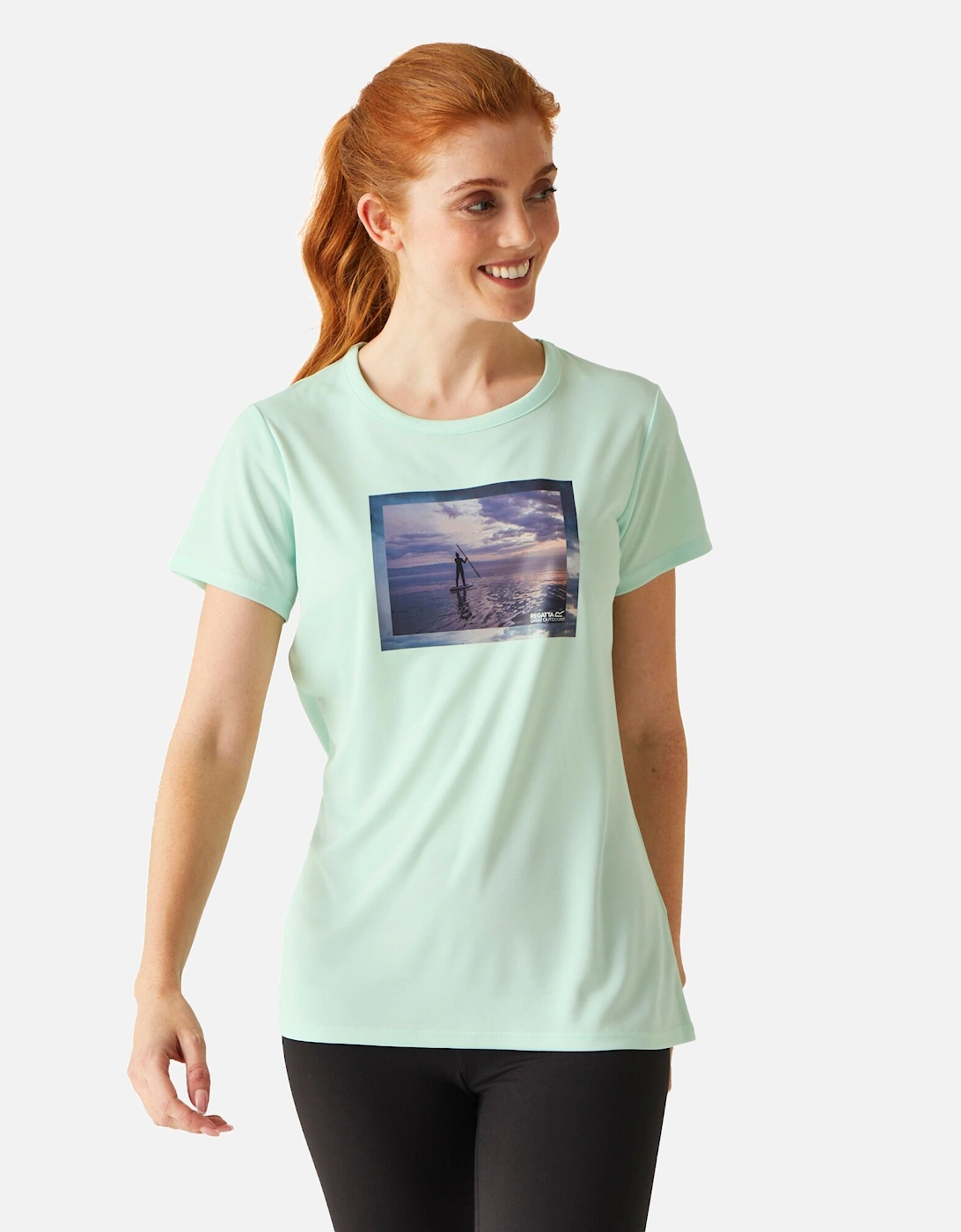 Womens/Ladies Fingal VIII Surf Print T-Shirt