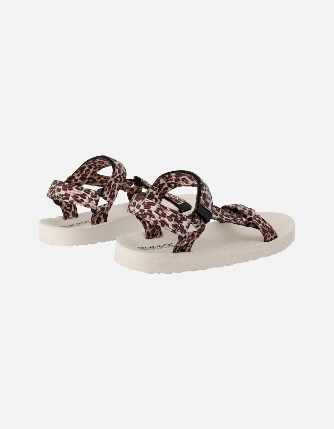 Womens/Ladies Vendeavour Leopard Print Lightweight Sandals