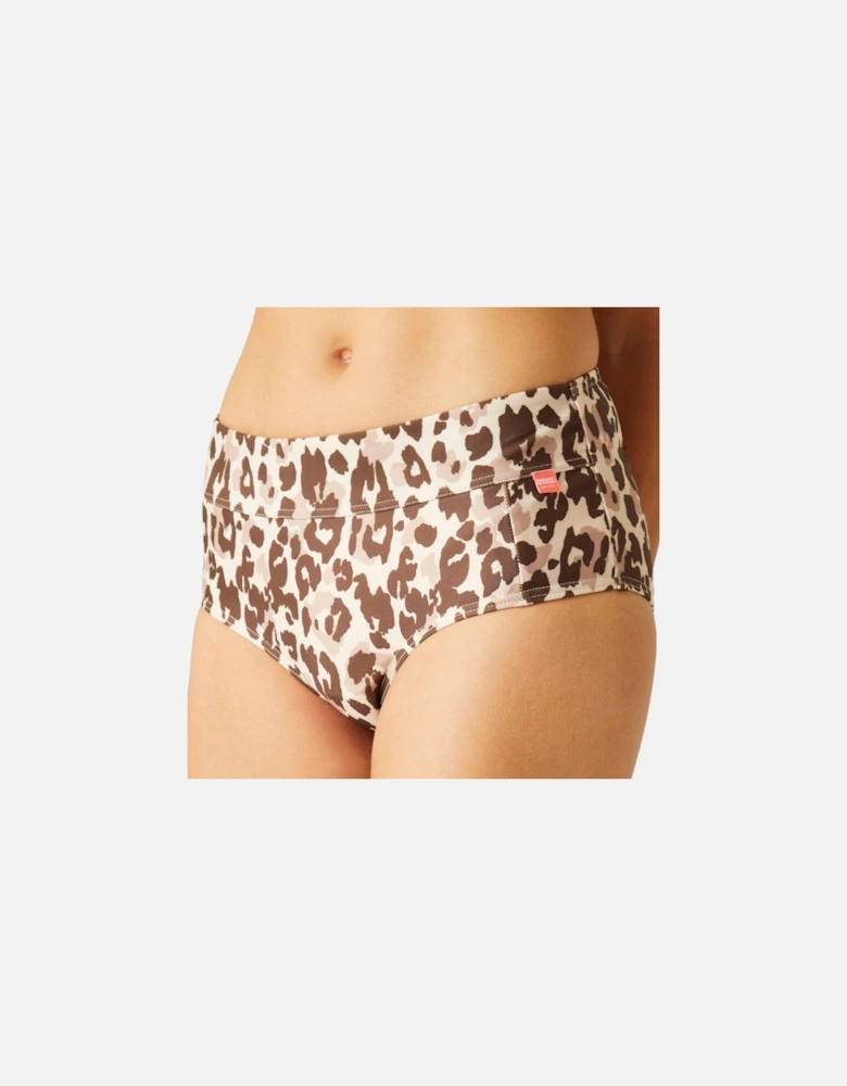 Womens/Ladies Paloma Leopard Print Swim Briefs