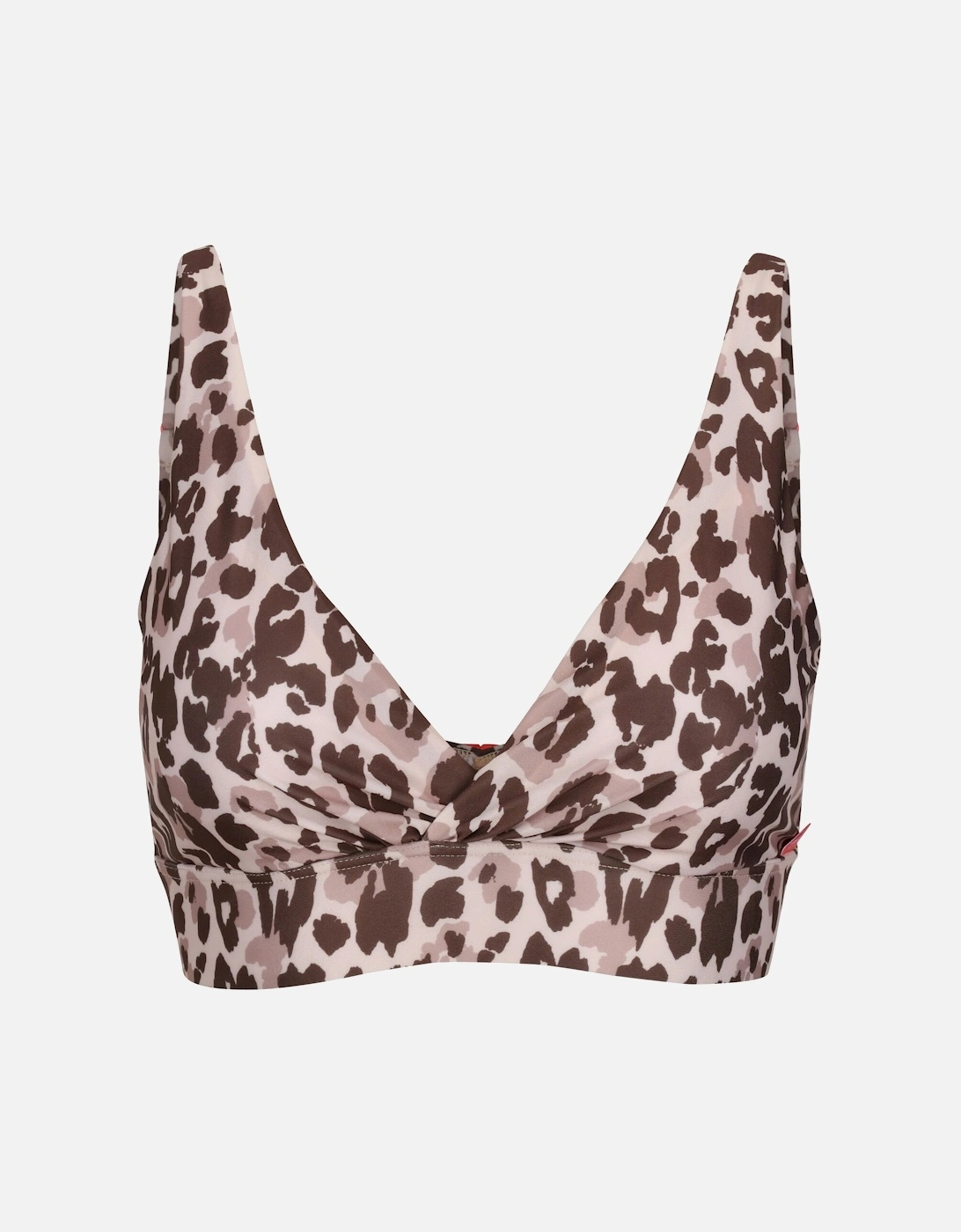 Womens/Ladies Paloma Leopard Print Bikini Top, 6 of 5