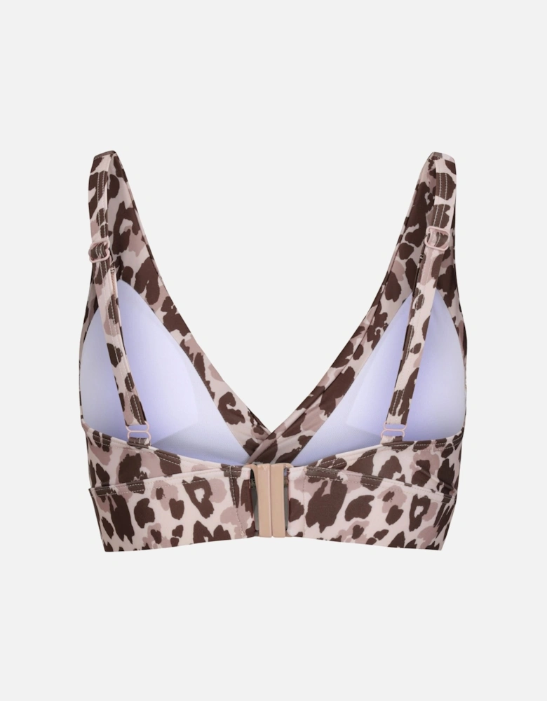 Womens/Ladies Paloma Leopard Print Bikini Top