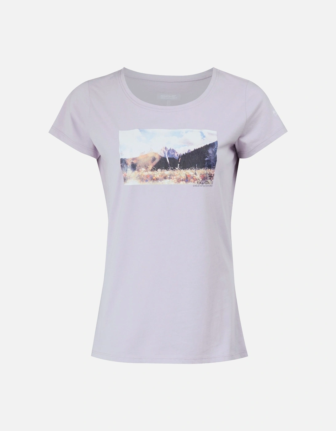 Womens/Ladies Breezed IV Mountain T-Shirt, 6 of 5