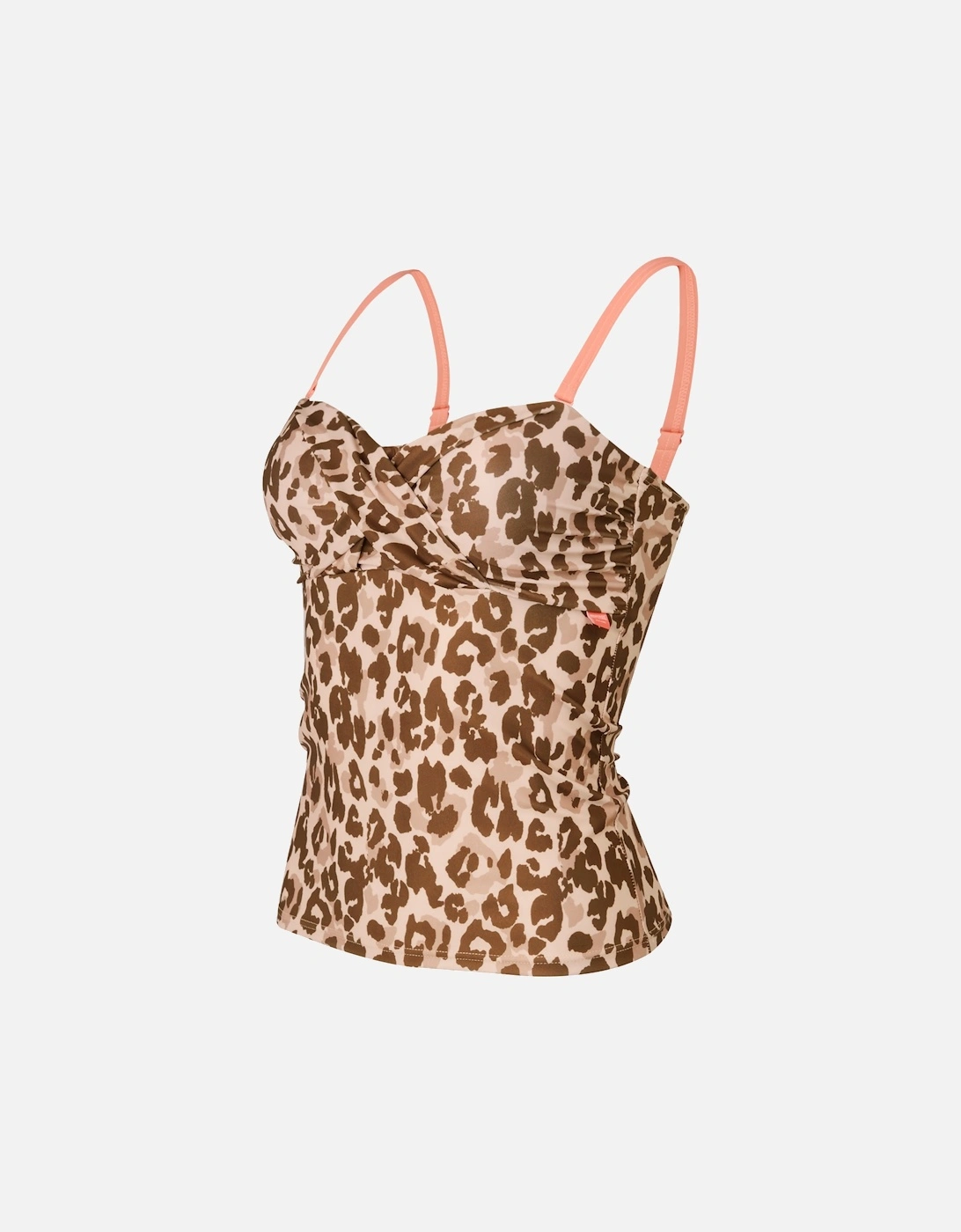 Womens/Ladies Aceana III Leopard Print Tankini Top