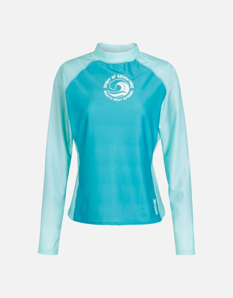 Womens/Ladies Long-Sleeved Rash Top