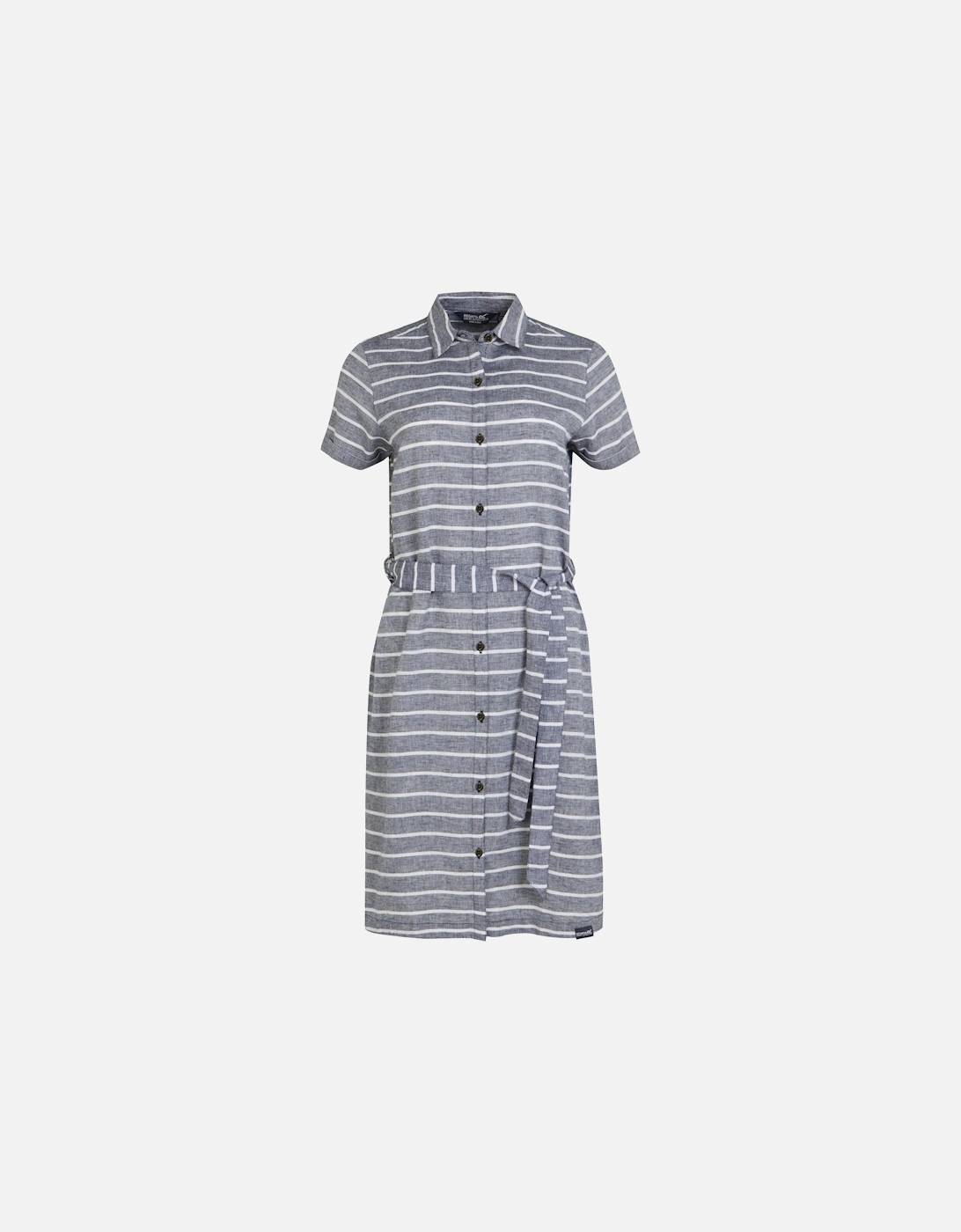 Womens/Ladies Rema Striped Shirt Dress, 6 of 5