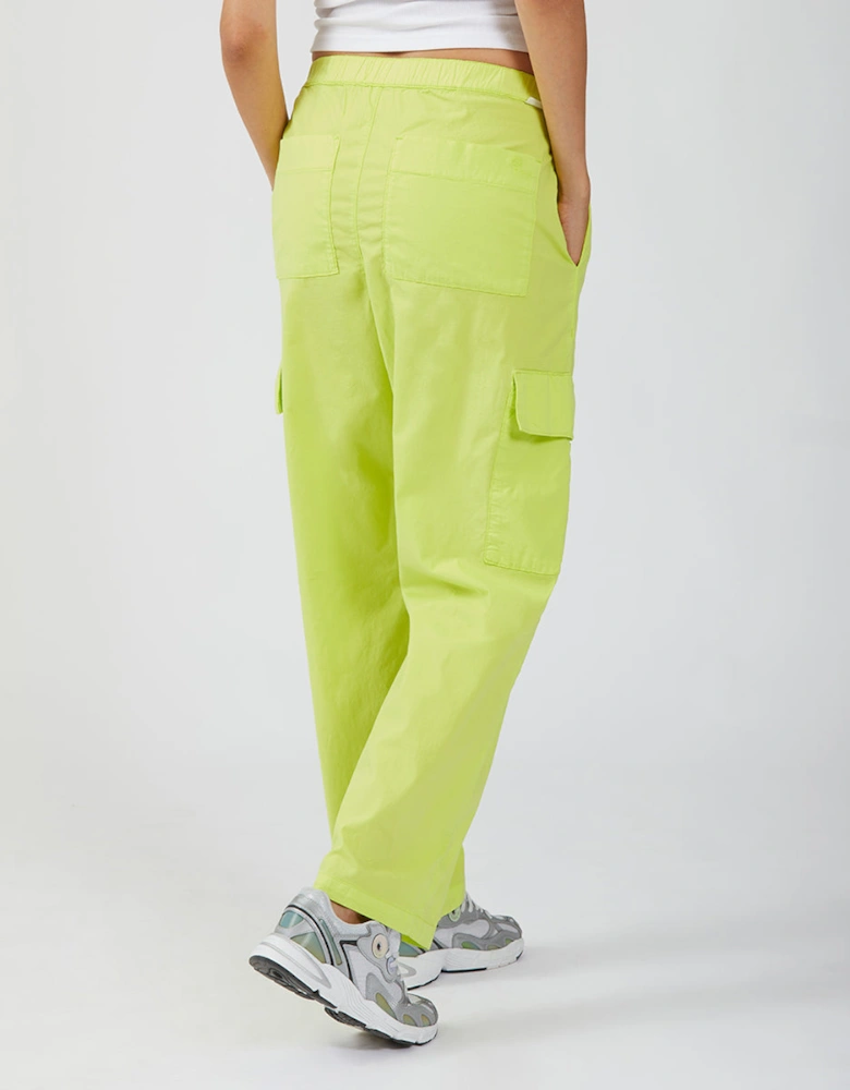 Acid green cargo pants