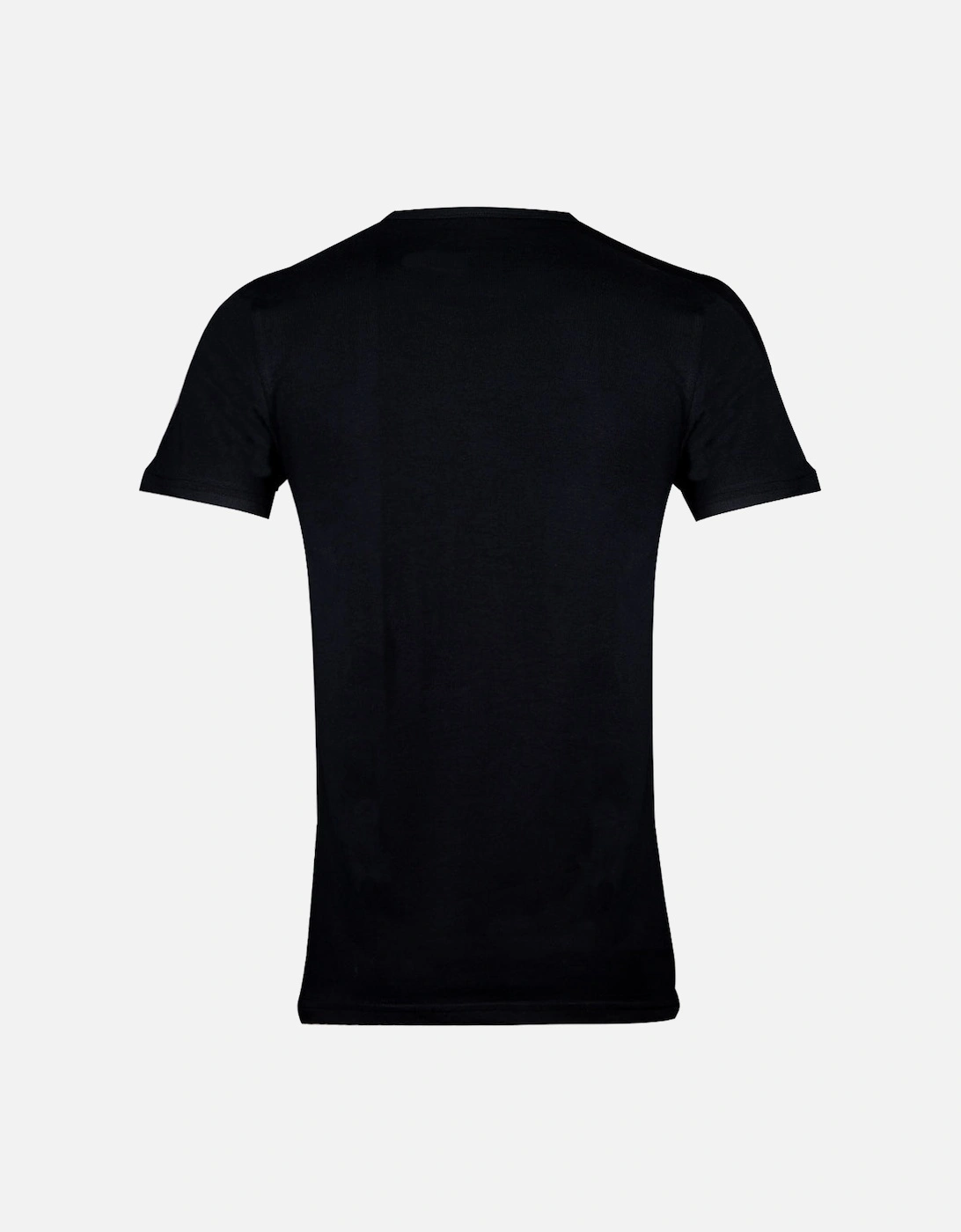 Heritage Logo Cotton Stretch T-Shirt, Black