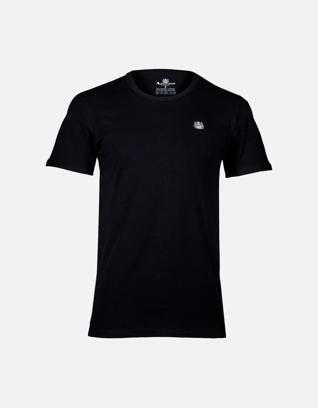 Heritage Logo Cotton Stretch T-Shirt, Black, 3 of 2