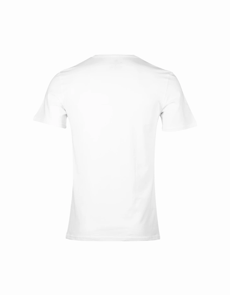 Heritage Logo Cotton Stretch T-Shirt, Optical White