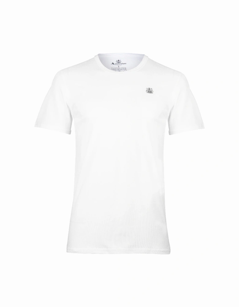 Heritage Logo Cotton Stretch T-Shirt, Optical White