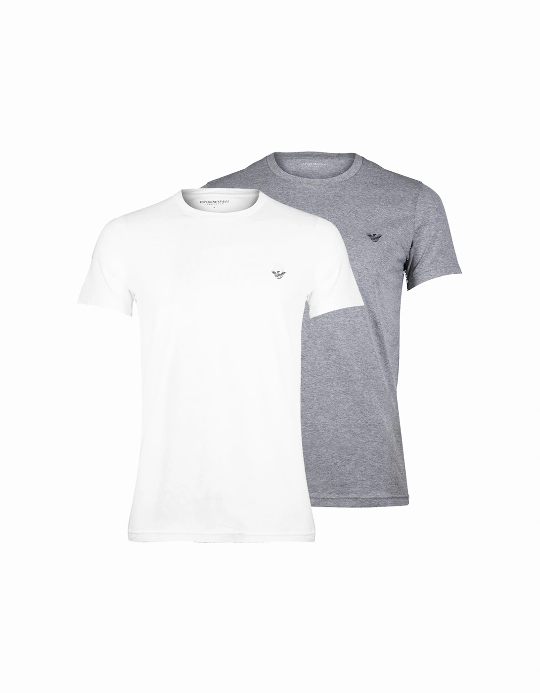 2-Pack Monogram T-Shirts, Grey/White, 6 of 5