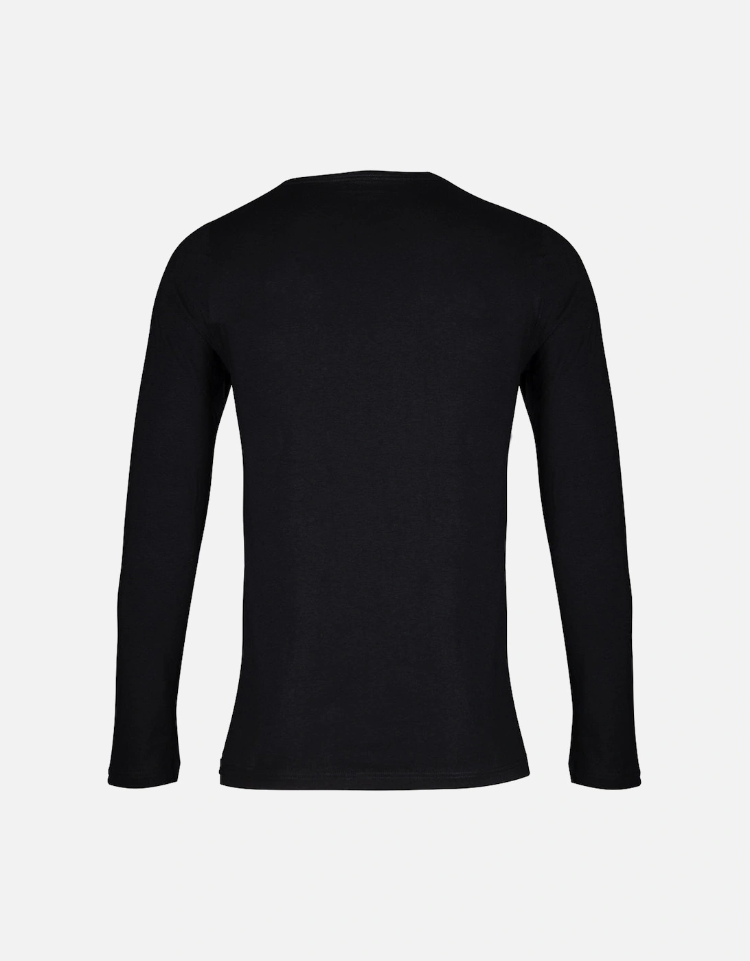 Luxe Thermal Long-Sleeve Jersey Top, Black