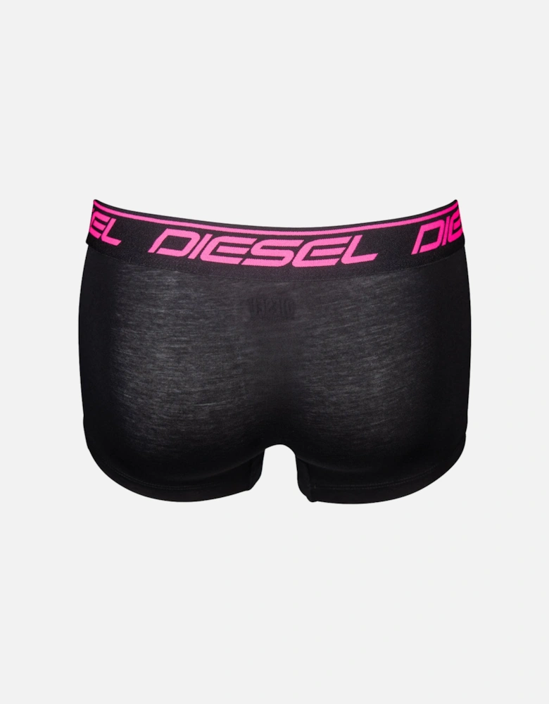 3-Pack Neon Logo Boxer Trunks, Black