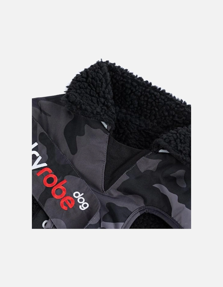 Dog Coat Black Camo/Black