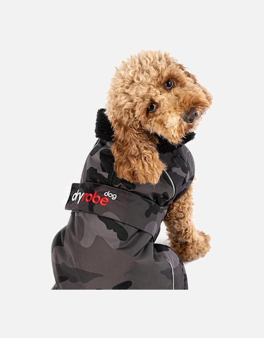 Dog Coat Black Camo/Black