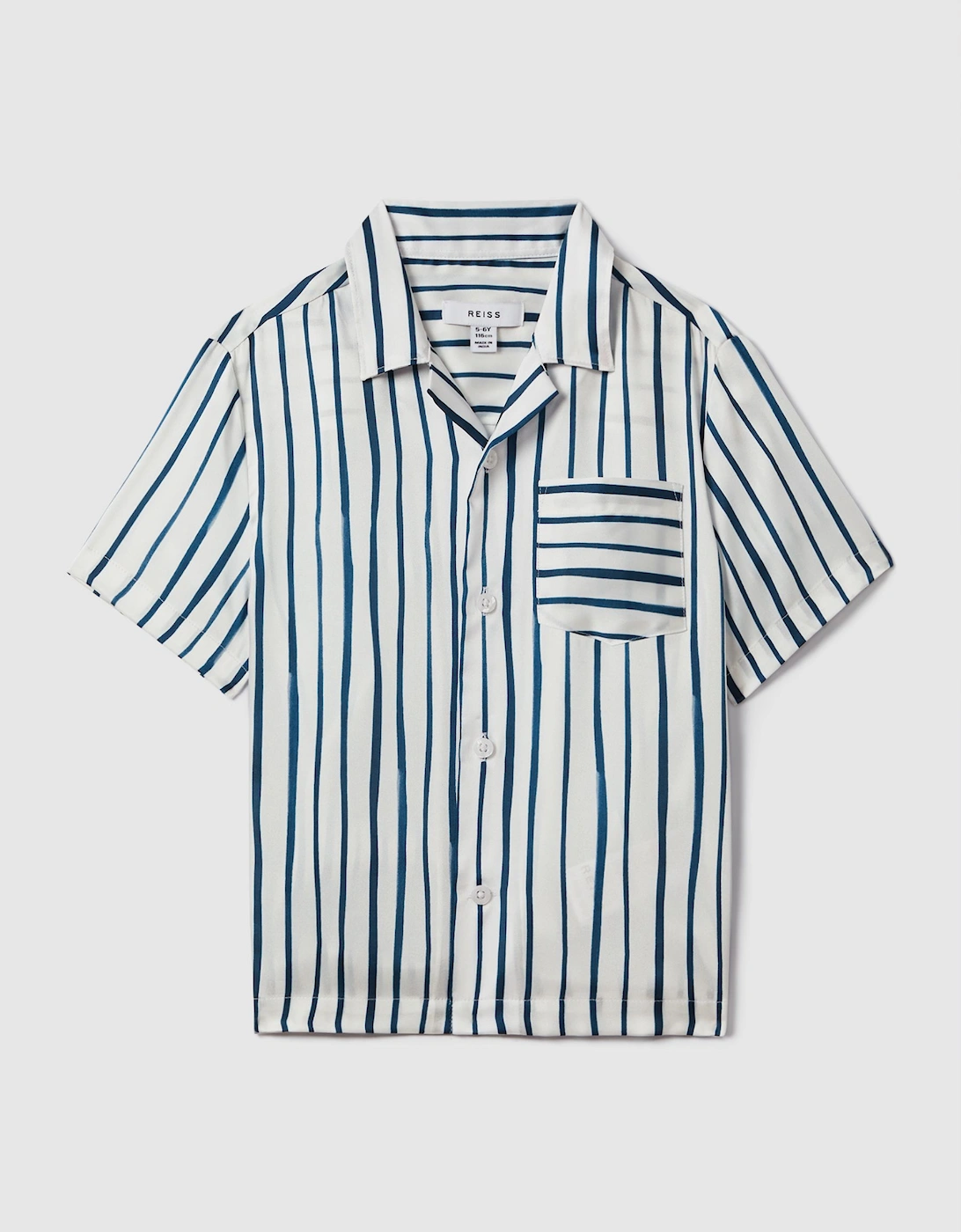 Striped Cuban Collar Shirt, 2 of 1