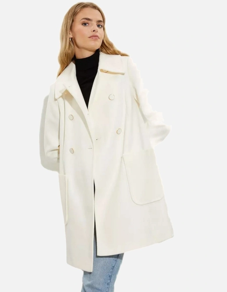 Womens/Ladies Dolly Double-Breasted Coat