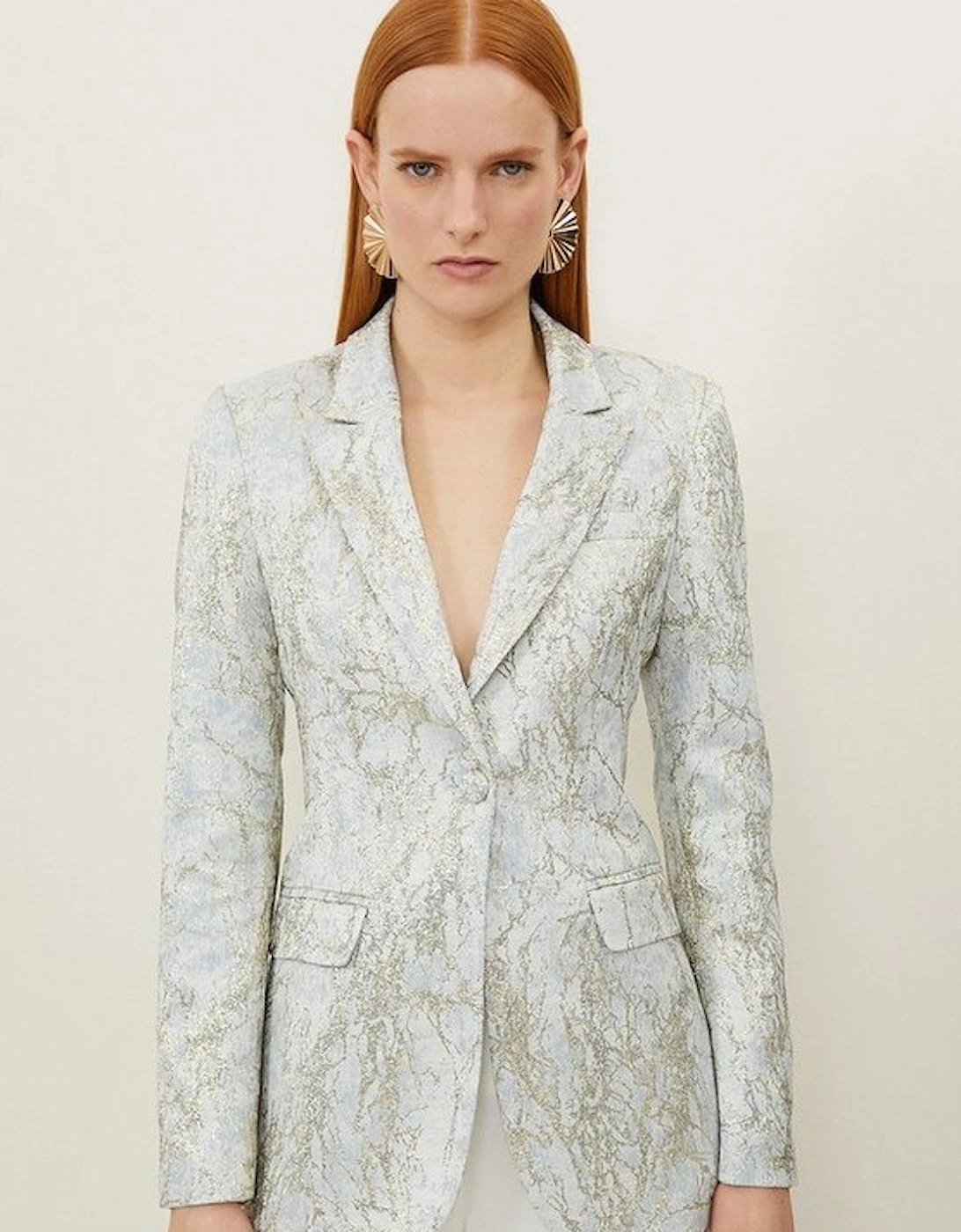 Tailored Jacquard Single Breasted Jacket, 5 of 4