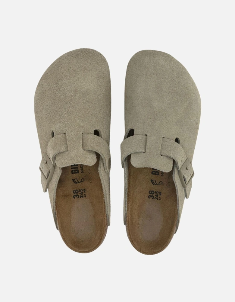 Boston Suede Leather - Faded Khaki