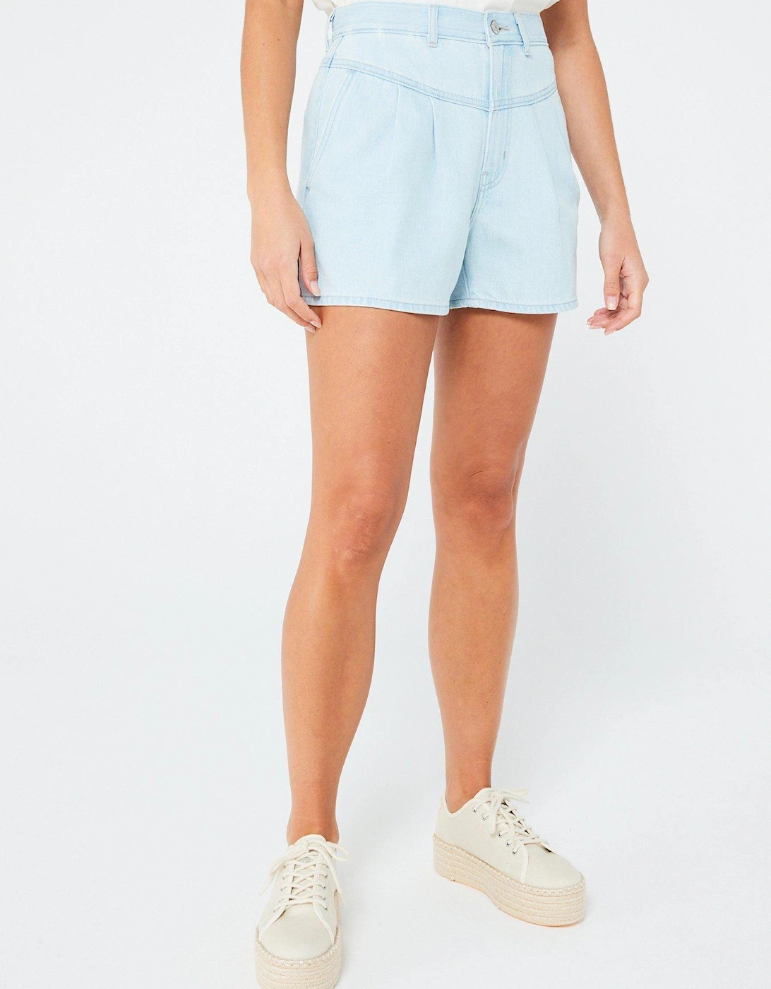 Featherweight Denim Mom Short - Poole Party, 3 of 2