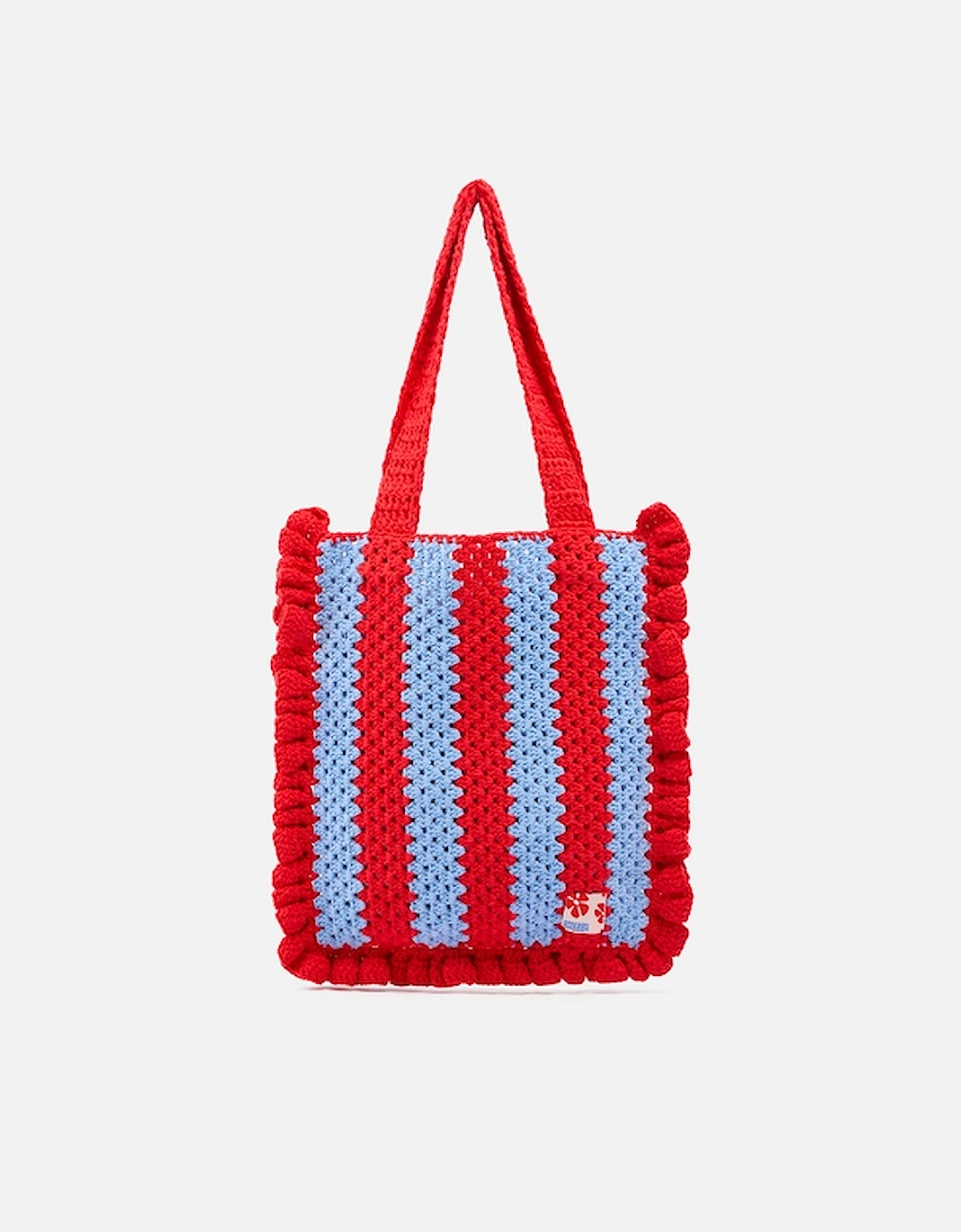 Frill Striped Crochet Bag, 2 of 1