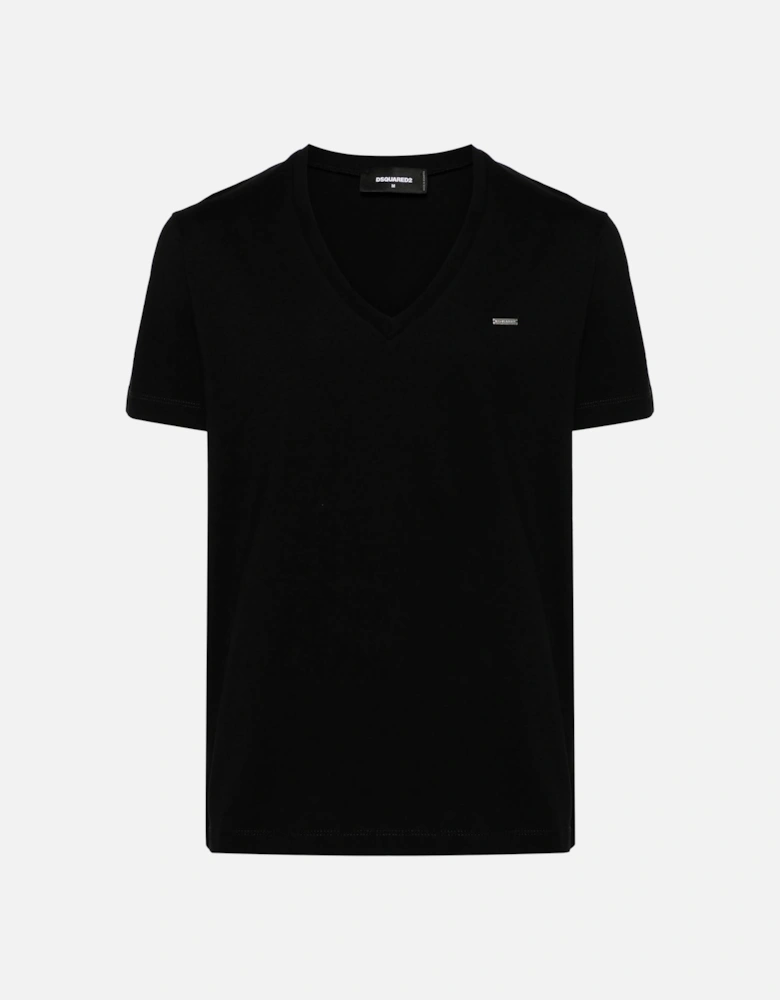 Cool Fit V Neck Classic T-shirt Black