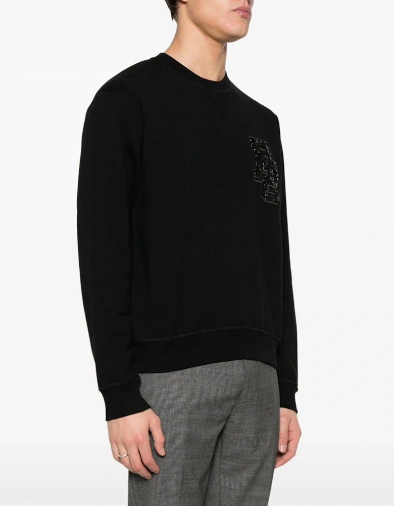 Cool Fit Sequin Sweatshirt Black