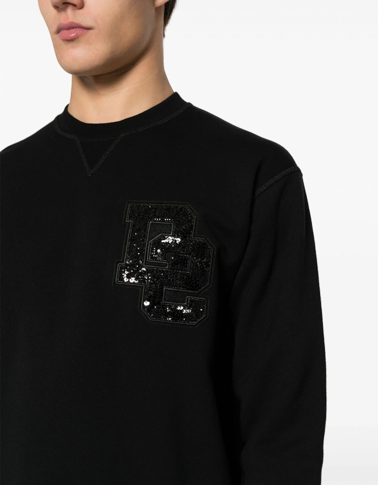 Cool Fit Sequin Sweatshirt Black