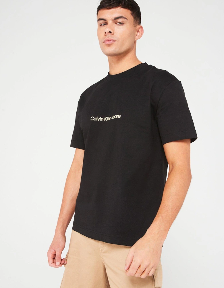Square Frequency Logo T-Shirt - Black