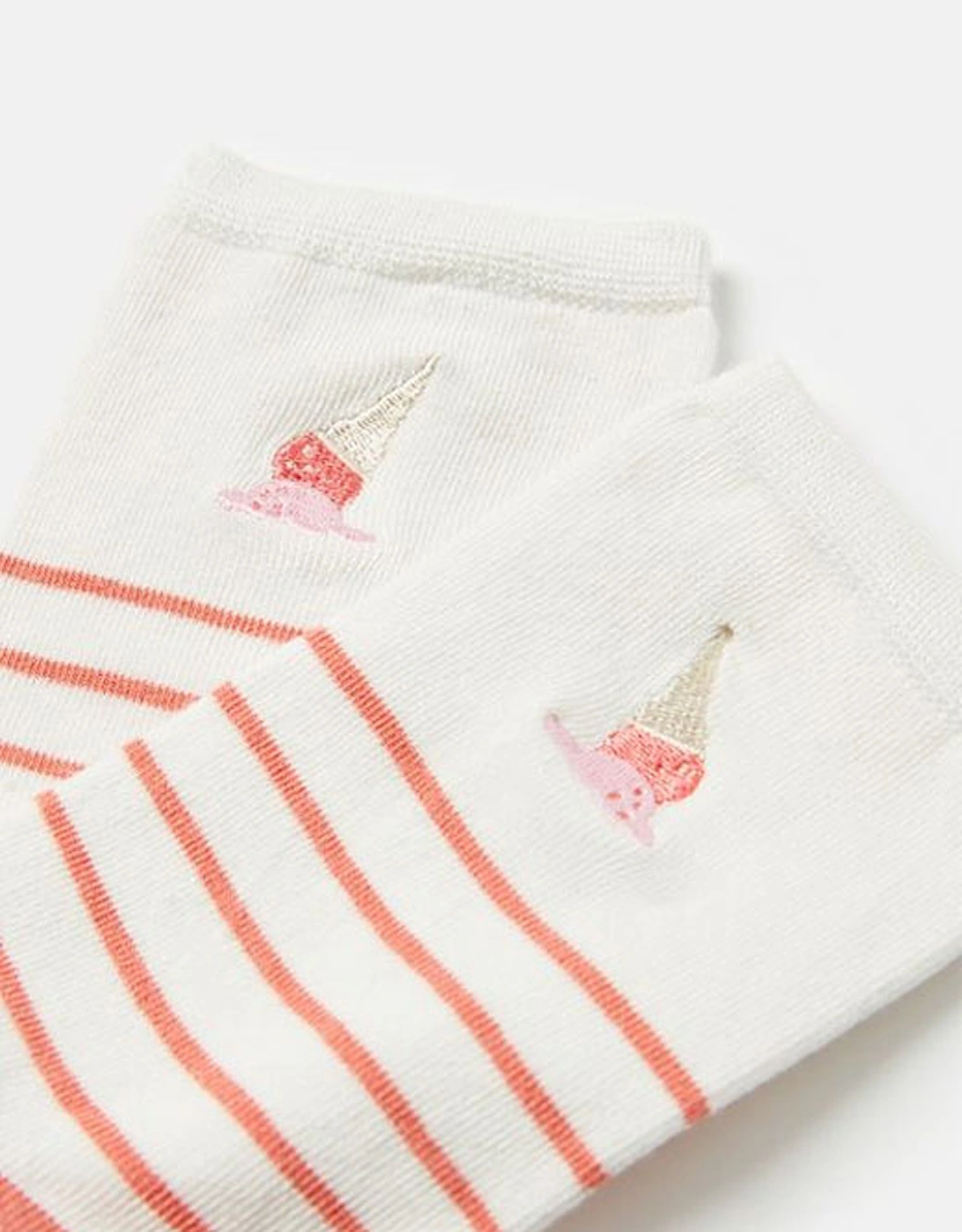 Embroidered Socks Red