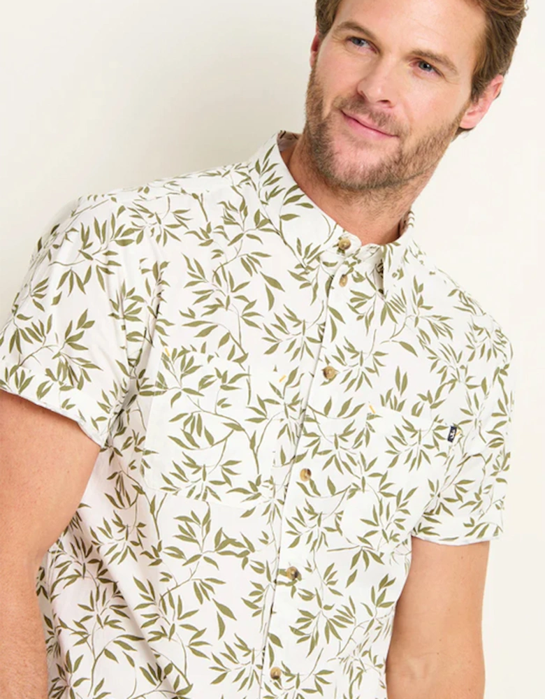 Men's Bamboo Leaf Shirt Cream