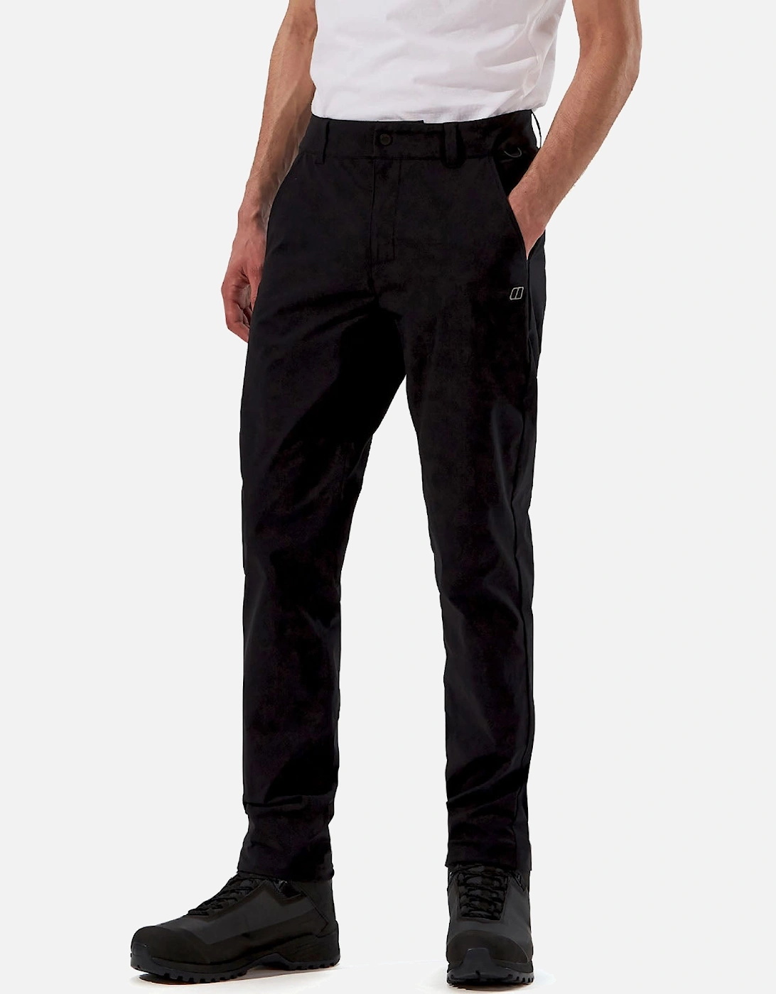 Mens Everyday Straight Walking Trousers - Black, 9 of 8