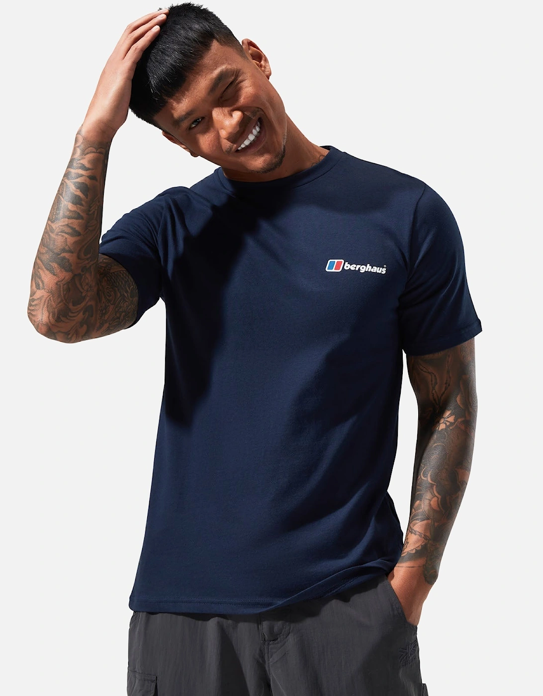 Berghaus Men's Blue Organic Classic Logo T Shirt - : 40/Regular L