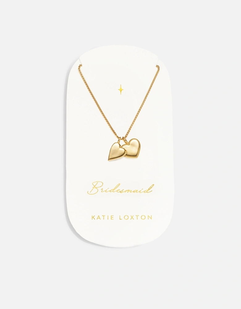 Bridesmaid Charm 18-Karat Gold-Plated Necklace
