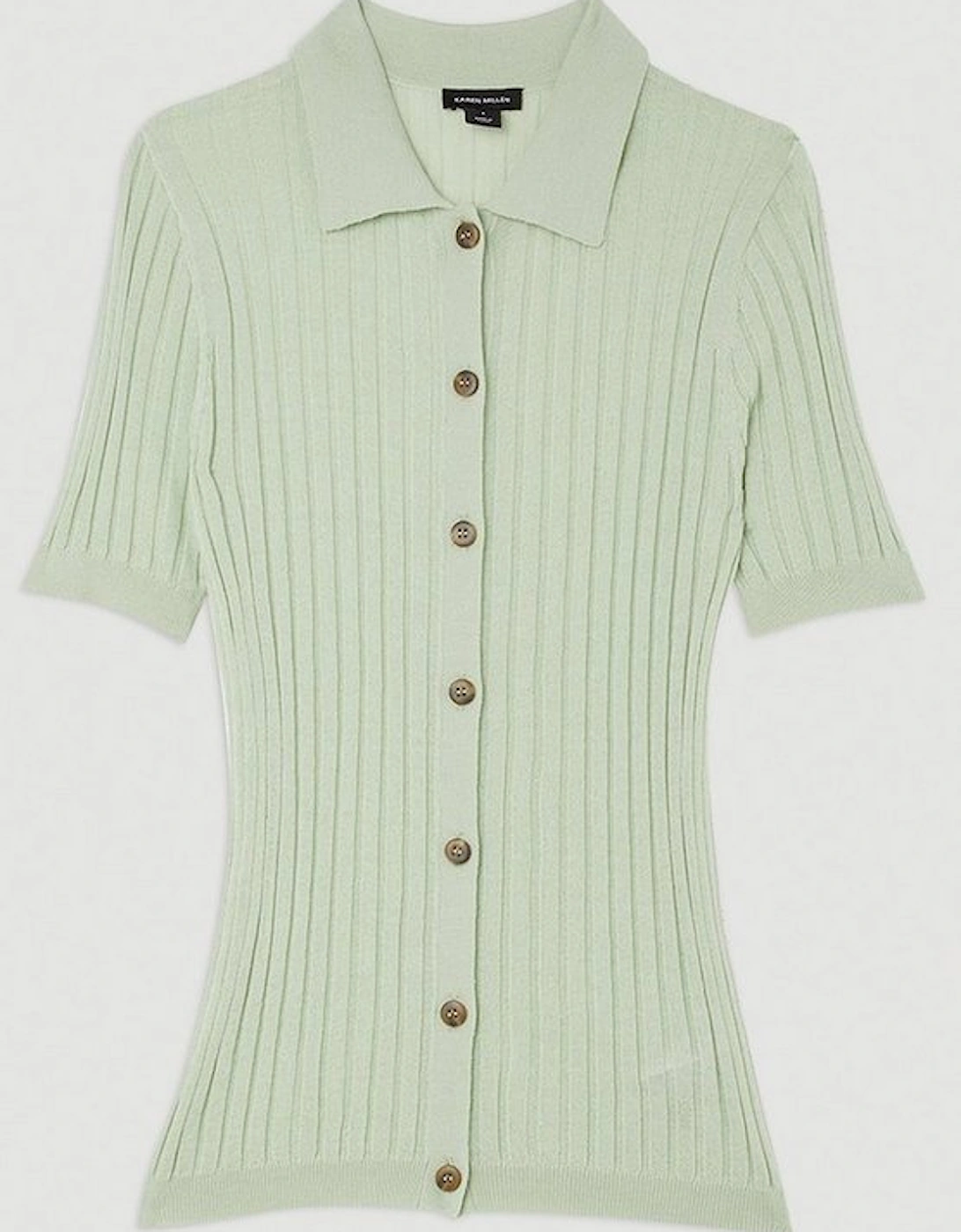 Lightweight Viscose Blend Summer Knit Polo Shirt