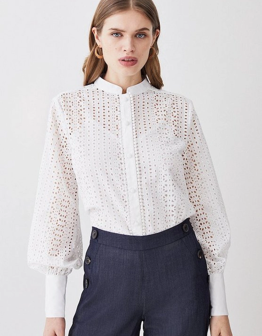 Cotton Broderie Blouse, 5 of 4