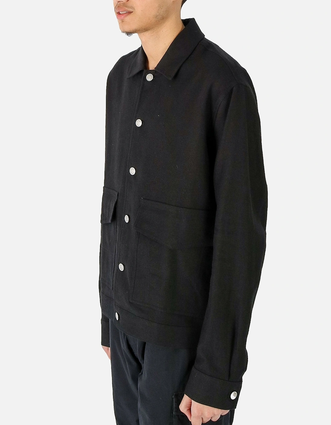 Mitford Linen Cotton Black Jacket