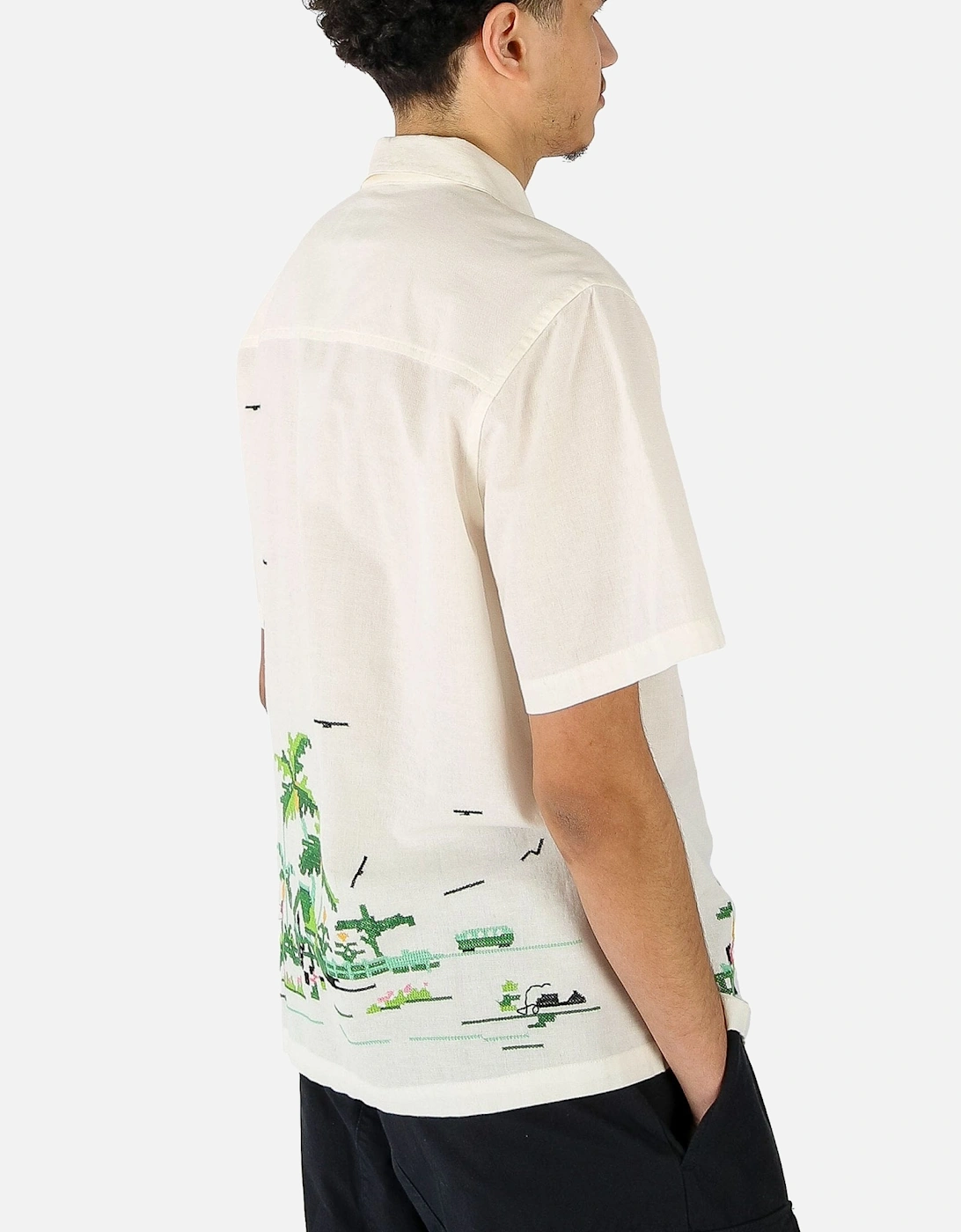 Newton Paradise Embroidered Beige Shirt, 5 of 4