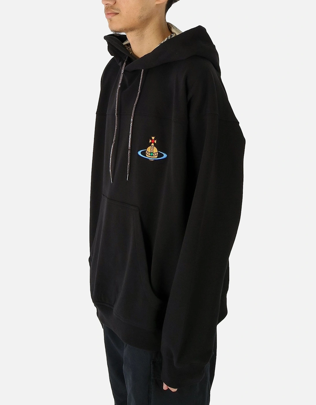 Fresh Orb Logo Black Puillover Hooded Sweatshirt