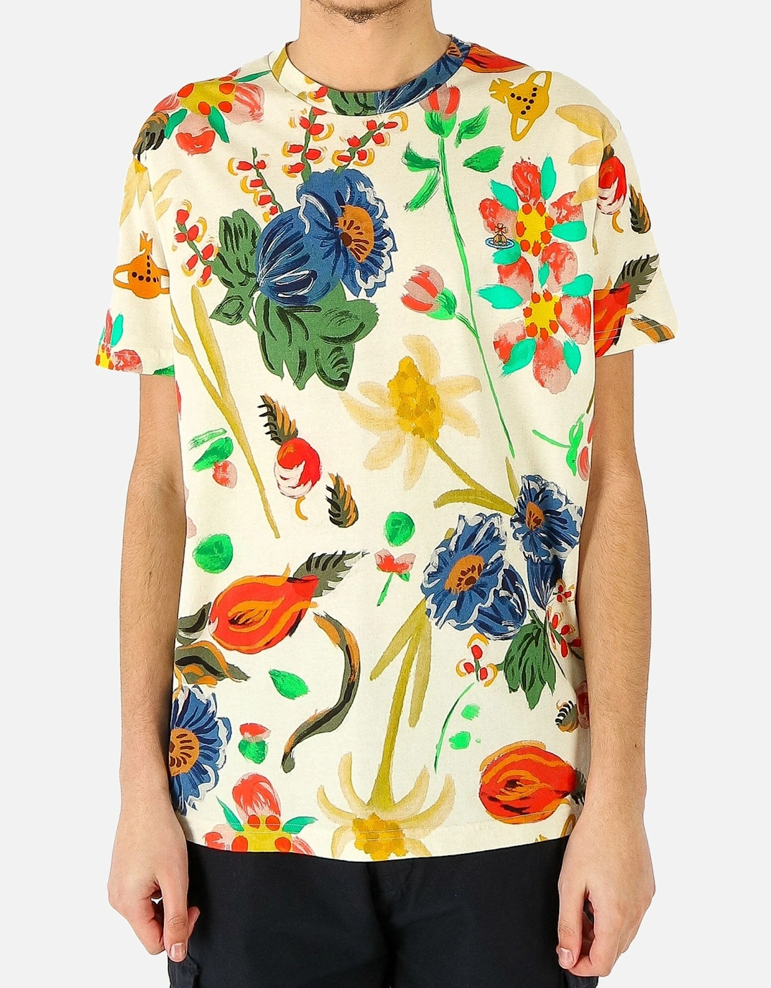 Folklore Classic Flower Print Tee, 5 of 4