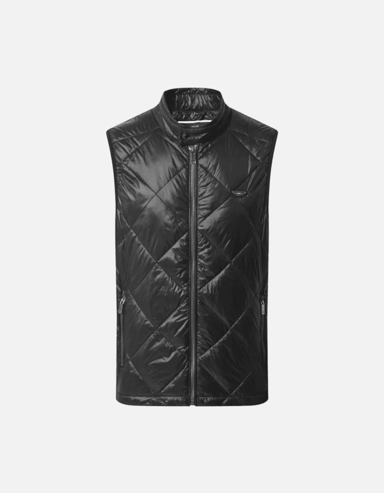 Fink Metal Logo Puffer Black Gilet